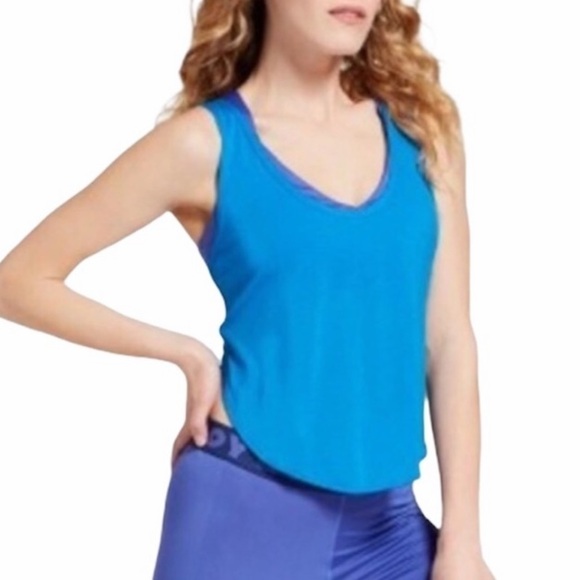 Target JoyLab relax fit low back side split sleeveless crop tank top - Picture 1 of 7